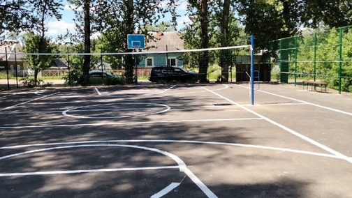 Баскетбольно-волейбольная площадка